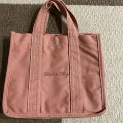 スタジオクリップ　キャンバスバック　used！サーモンピンク
