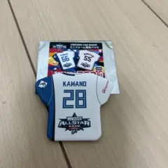 北海道日本ハムファイターズ　ユニフォーム缶バッチ#28河野2024年オールスター