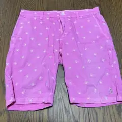 マークアンドロナ 総柄ショートパンツ ピンク M