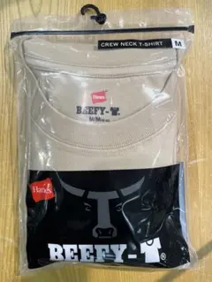 【新品未開封】Hanes ヘインズ BEEFY Mサイズ ベージュ 半袖Tシャツ