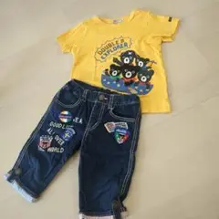 ダブルビー セットアップ Tシャツ 110 ハーフパンツ100