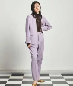 メゾンスペシャル ノーカラージャケット セットアップ