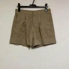 【即納】 Drawer ドゥロワー コットンショートパンツ キャメル 38