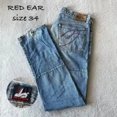 【希少品】RED EAR ポールスミス ジーンズ デニムパンツ 鹿革ラベル 34