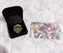 【匿名配送】結城さくな FANBOX限定 ピンバッジ 複製メッセージ入りカード