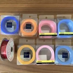 ラッピングリボン 3m オレンジ 青 ピンク 黄