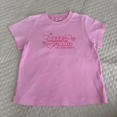 MEZZO PIANO ピンク Tシャツ