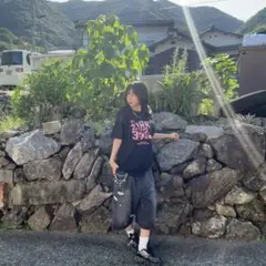 That's lifeダメージ加工 ダークデニム ショートパンツ Mサイズ