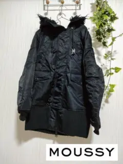 MOUSSY フード付き ダウンジャケット