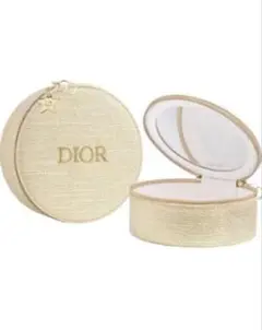 非売品Dior ゴールドラウンドポーチ