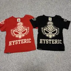 ヒステリックミニ　赤黒 Tシャツセット 80 90