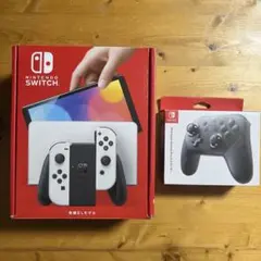 Nintendo Switch（有機ELモデル）　PROコントローラー　セット