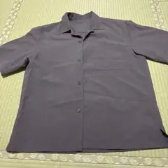 チャコールグレー 半袖シャツ ポケット付き　GU Lサイズ