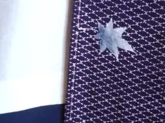 未使用 染め小紋(編み目に紅葉文)正絹美品