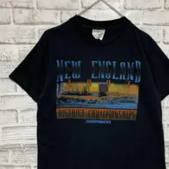 USA製90sヴィンテージTシャツ！シングルステッチ　ブラック半袖古着S711