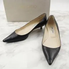 ✨美品✨ JIMMY CHOO パンプス ローヒール 黒