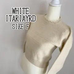 ホワイトイタリヤード ニット ヴィンテージ
