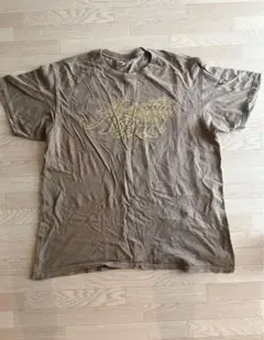 ブラウン プリント Tシャツ