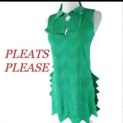 【PLEATS PLEASE】キザギザカッティングノースリーブ 3サイズ