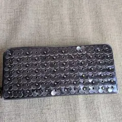 ANTEPRIMA　フラワーモチーフ　長財布　ネイビー