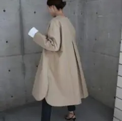 ella selectshop round hem tent トレンチコート