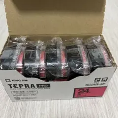純正　テプラテープ　KING JIM SC24R-5P