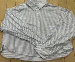 GU ストライプ柄 長袖シャツ S