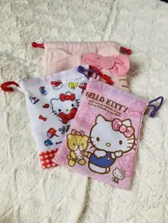 サンリオ キティ 巾着 3点セット