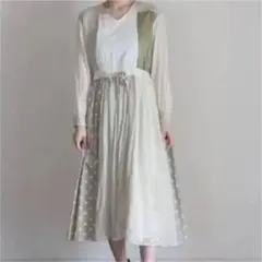 最終値下げ ネセセア パッチワーク ワンピース haupia