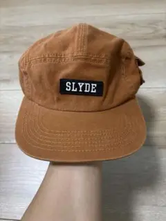 スライドSLYDE オレンジ フラットバイザーキャップ