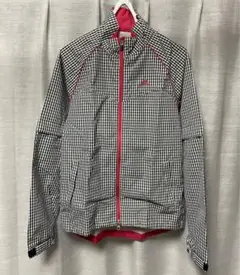 adidas ギンガムチェック レインウェア Mサイズ