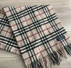 美品☆バーバリー ウールマフラー