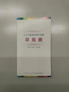 ツムラ 医療用漢方製剤 早見表