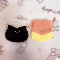 おむすびのもこもこ巾着 おくるみ巻き オムライス ガチャガチャ