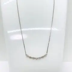 Pt900/Pt850 ダイヤモンド スマイル ネックレス D:0.52ct