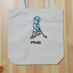 【PING】非売品 ノベルティ ミスターピン トートバッグ(中・薄手)