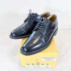 【美品】REGAL リーガル 2504 ドレスシューズ プレーントゥ 箱付き