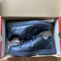 【値下げしました】adidas ブラックレザー スニーカー 28.5cm