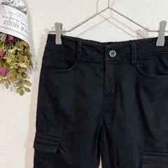アーヴェヴェ スタンダード クロップドパンツ カーゴ ウエスト後ろゴム イトキン