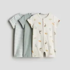 H&M ロンパース・カバーオール 3点セット