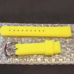 新品未使用 ブリラミコ シリコンラバーベルト 夏に蛍光イエロー 46mm