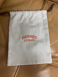 【新品未使用】HERMES 限定ノベルティ巾着ポーチ