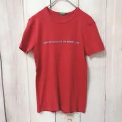 【ユナイテッドカラーズオブベネトン】半袖Tシャツ　レッド　カジュアル　Sサイズ
