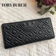 美品✨TORY BURCH 折り財布 長財布 BLACK 黒 大容量