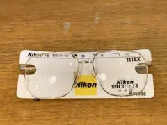 G0808-20★未使用　Nikon TITEX II バネ丁場メガネ 58