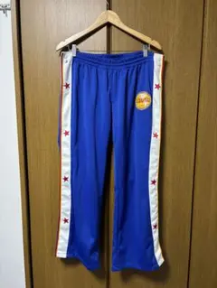 HARLEM GLOBETROTTERS fubuトラックパンツ 青