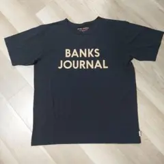 週末セール！BANKS JOURNAL ブラック Tシャツ Lサイズ