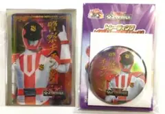全スーパー戦隊展　クリアカード　メタリック缶バッジ　パトレンジャーパトレン1号