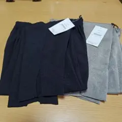 ミセスパンツLL〜3L２枚セット ブラック・グレー