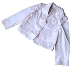 M189【BeBe べべ】女の子 ジャケット 120 カジュアル 上品 ピンク